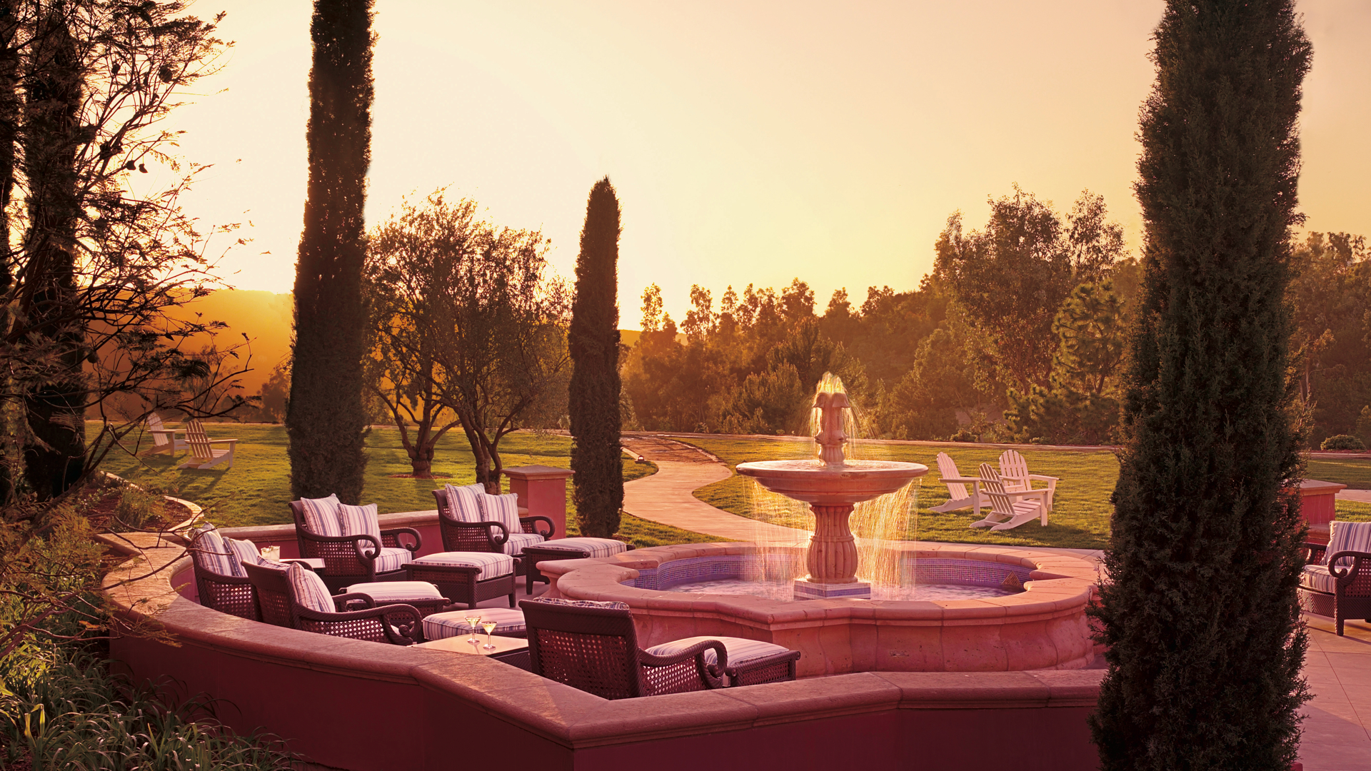 Outside Sitting Area At The Grand Del Mar, Healthy Living + Travel