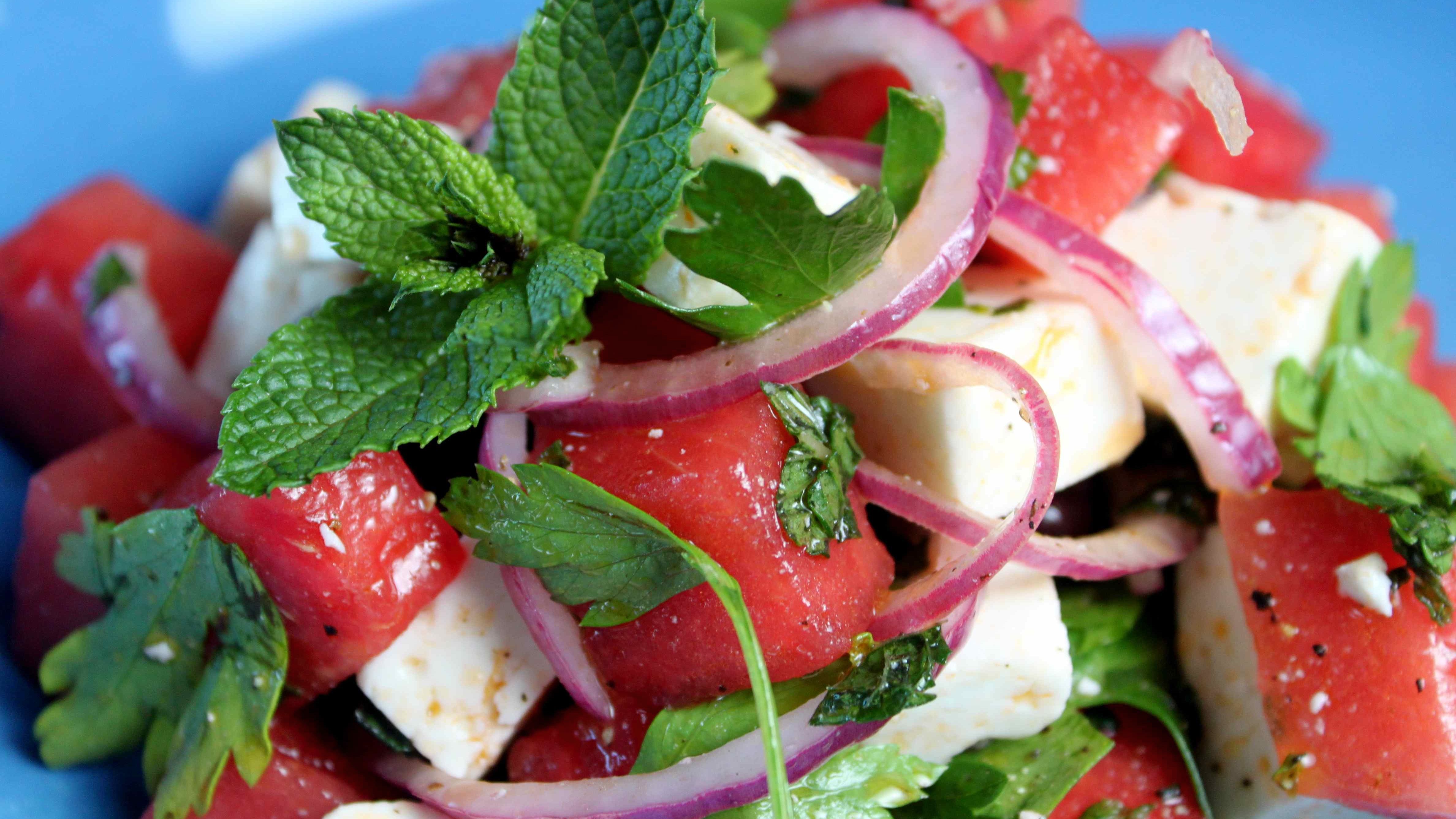 Refreshing Watermelon Salad, Healthy Living + Travel