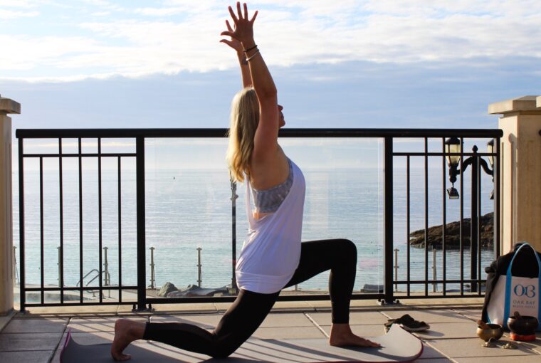Woman, Oak Bay Beach Hotel Yoga, Healthy Living + Travel
