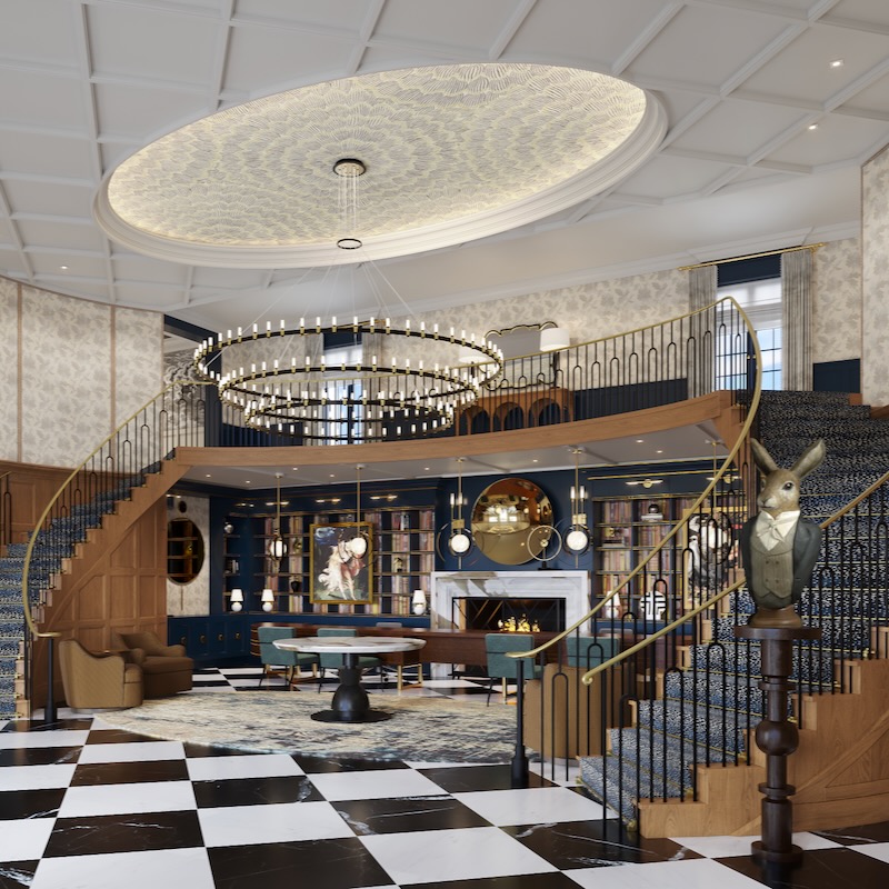 CAD COW - Renderings - 220811 - Nemacolin - The Lodge - Main Lobby