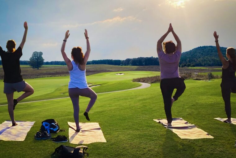 Improving Your Golf Game with Yoga, Healthy Living + Travel