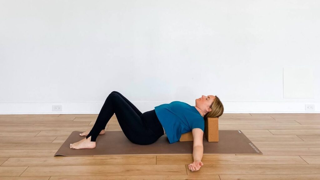 Supported Fish Pose, Healthy Living + Travel